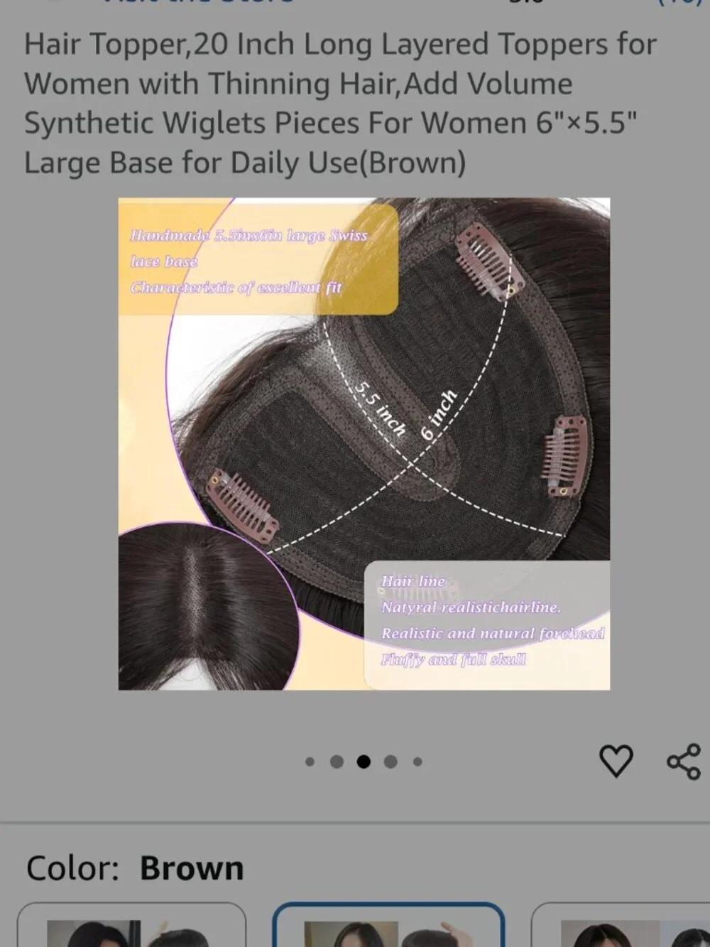 CIVRIE Hair Topper Layered for Women with Thinning Hair        PA#665-PA#668@CMK